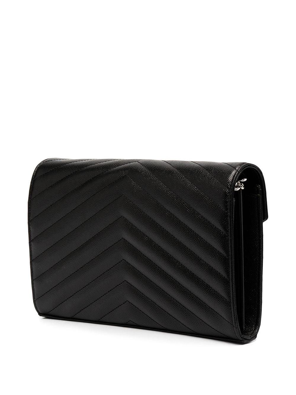 Saint Laurent Monogram Grain De Poudre