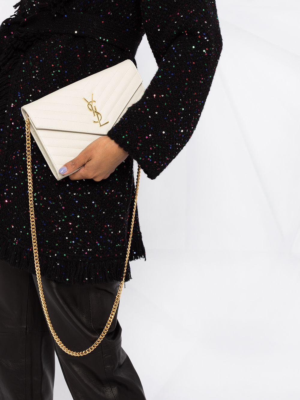 Saint Laurent Monogram Grain De Poudre