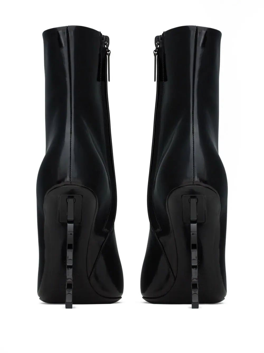 Saint Laurent Opyum Ankle Boots In Shiny Leather