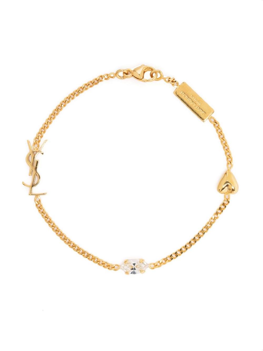 Saint Laurent Opyum Heart Charm Bracelet