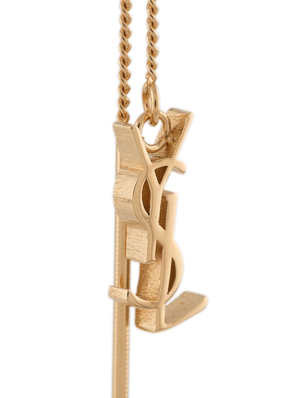 Saint Laurent Opyum Ysl Long Threader Earrings