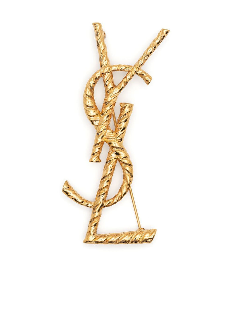 Saint Laurent Opyum ysl twisted brooch