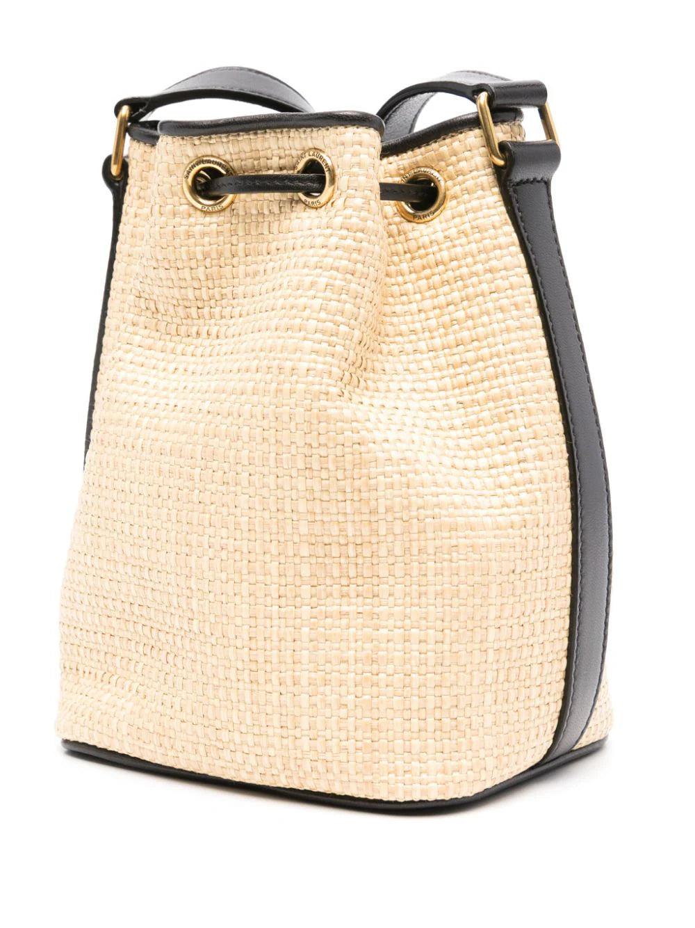 Saint Laurent Raffia Bucket Bag