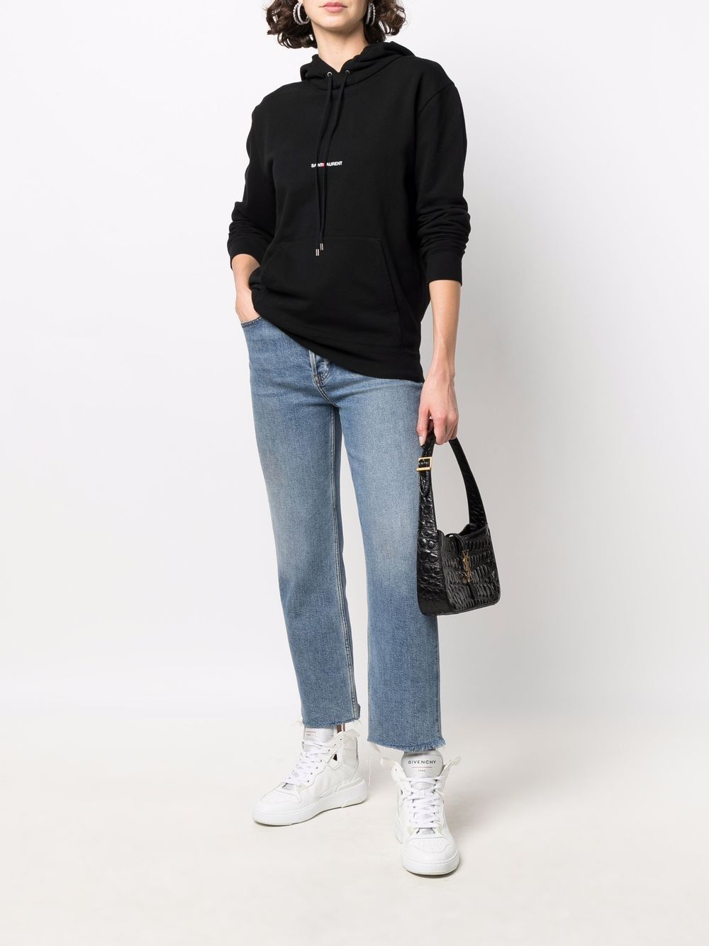 Saint Laurent Saint Laurent Logo Hoodie