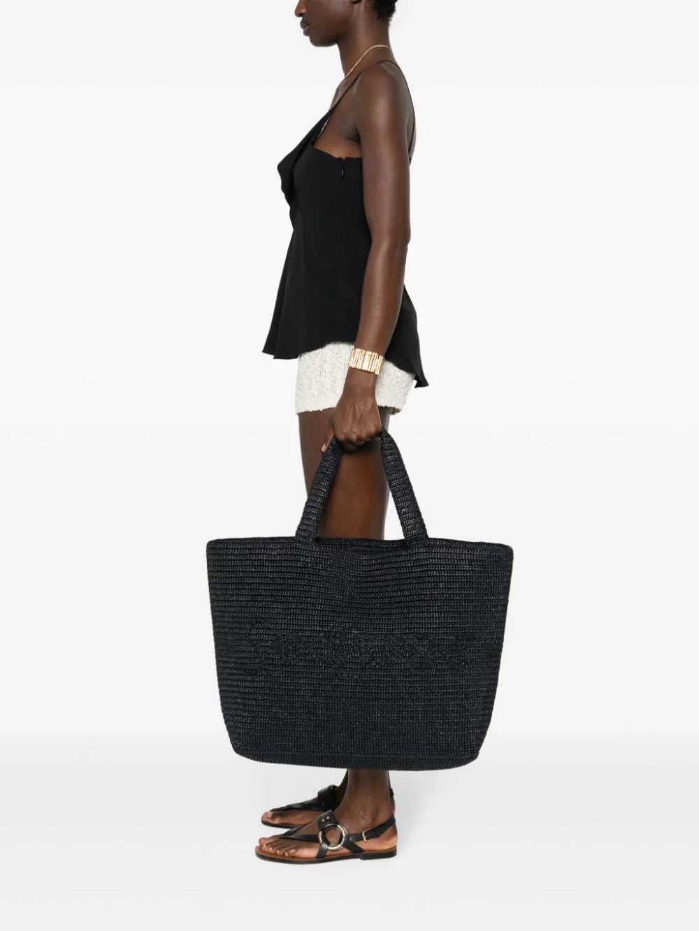Saint Laurent Saint Laurent Raffia Tote Bag
