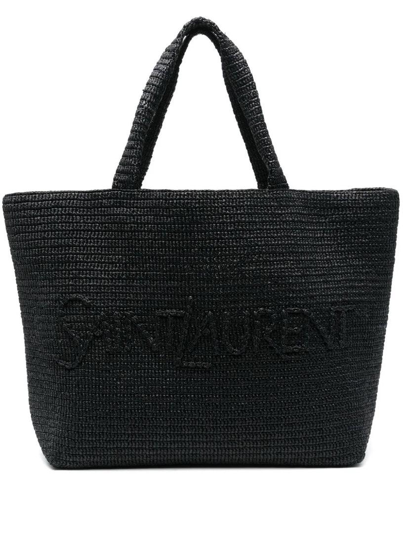 Saint Laurent Saint laurent raffia tote bag
