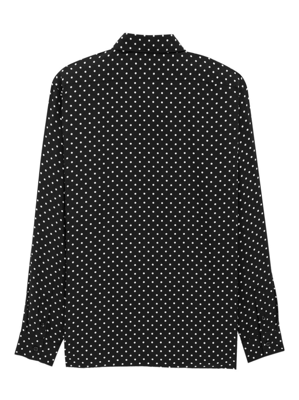 Saint Laurent Shirt In Dotted
