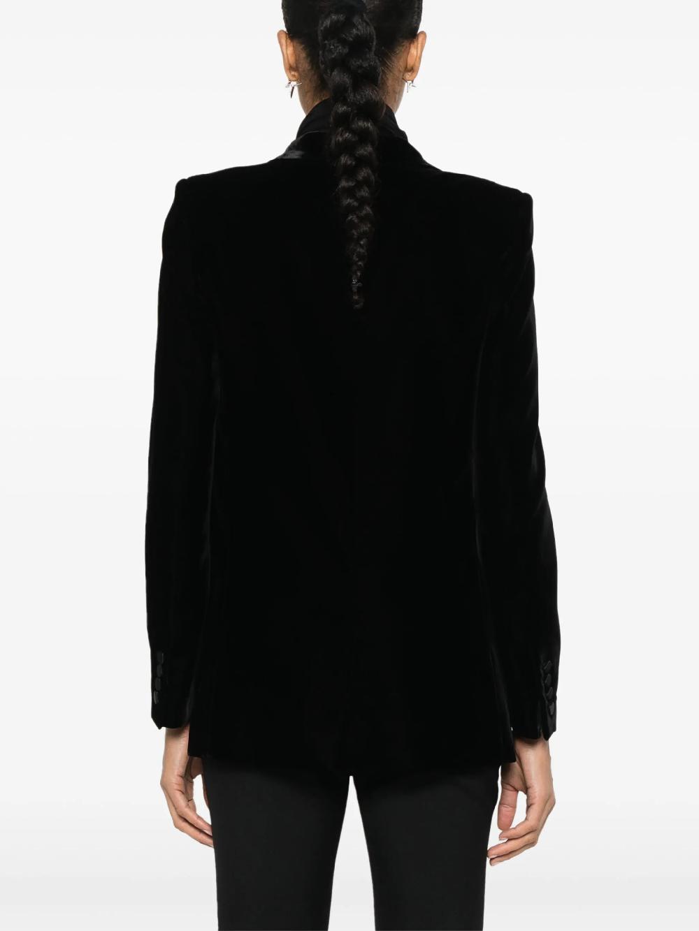Saint Laurent Single-breasted Velvet Tuxedo Jacket