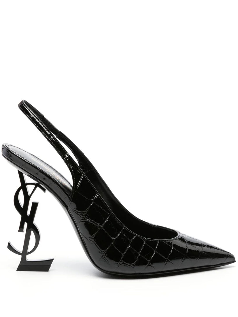 Saint Laurent Slingback opyum in printed croco