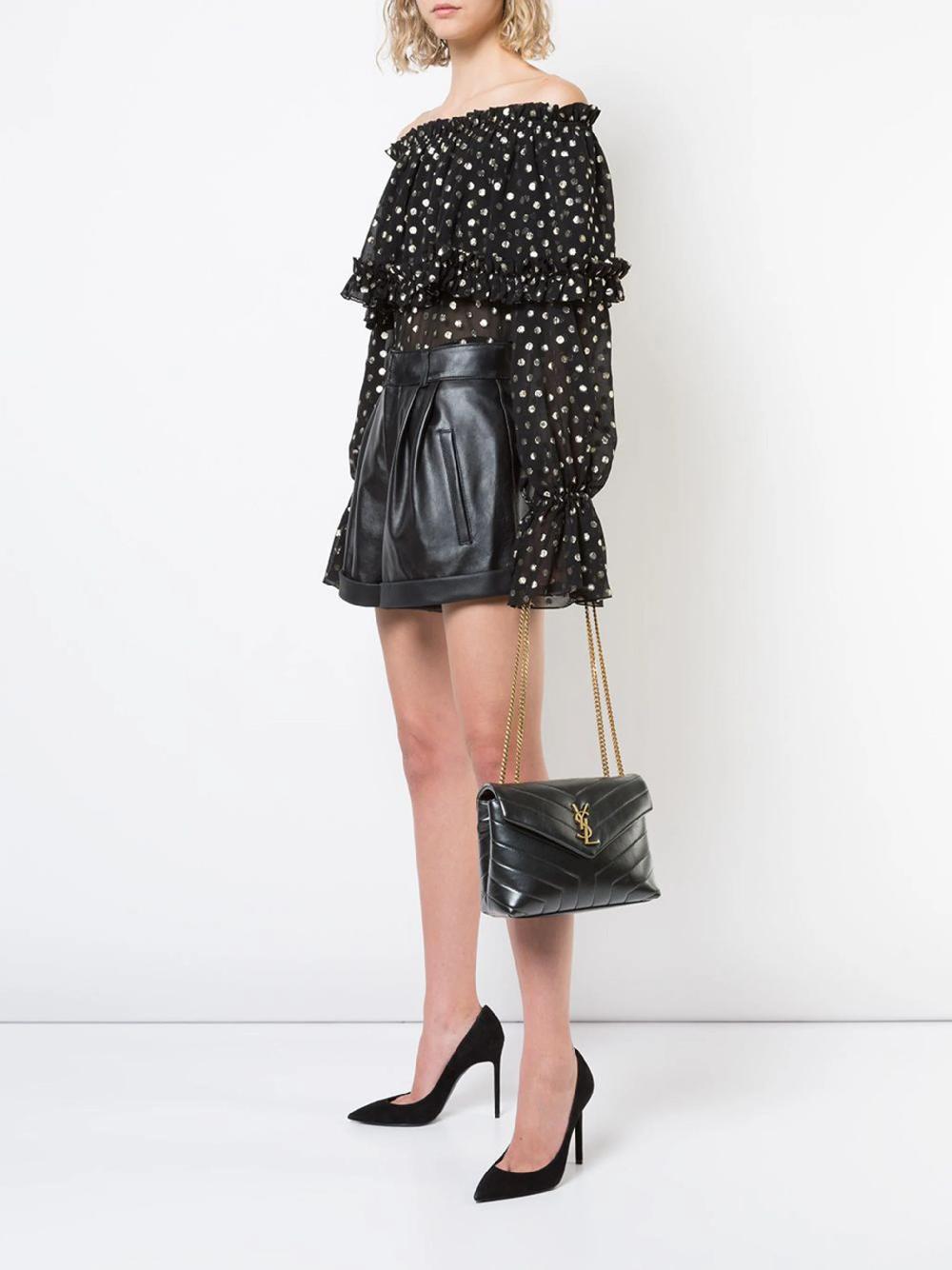 Saint Laurent Small Loulou In Quilted Leather