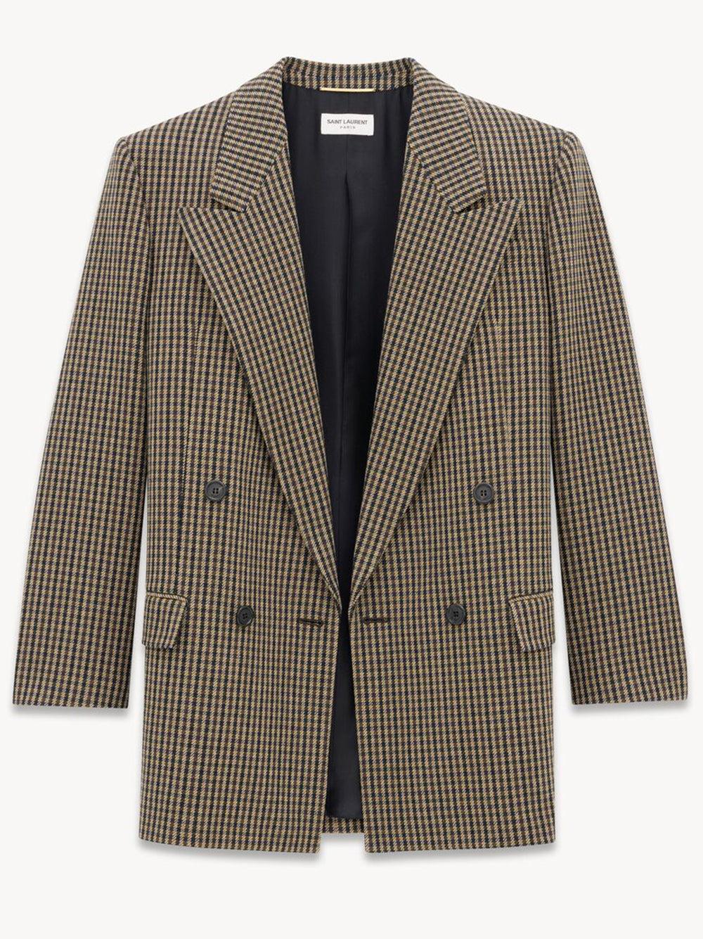 Saint Laurent Vichy Wool Jacket