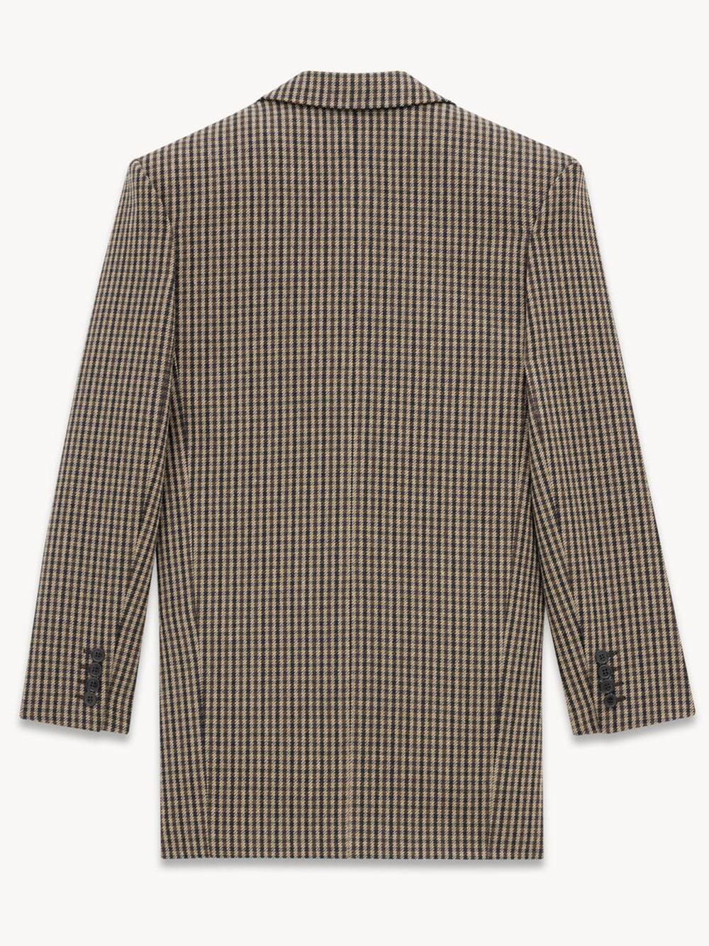 Saint Laurent Vichy Wool Jacket