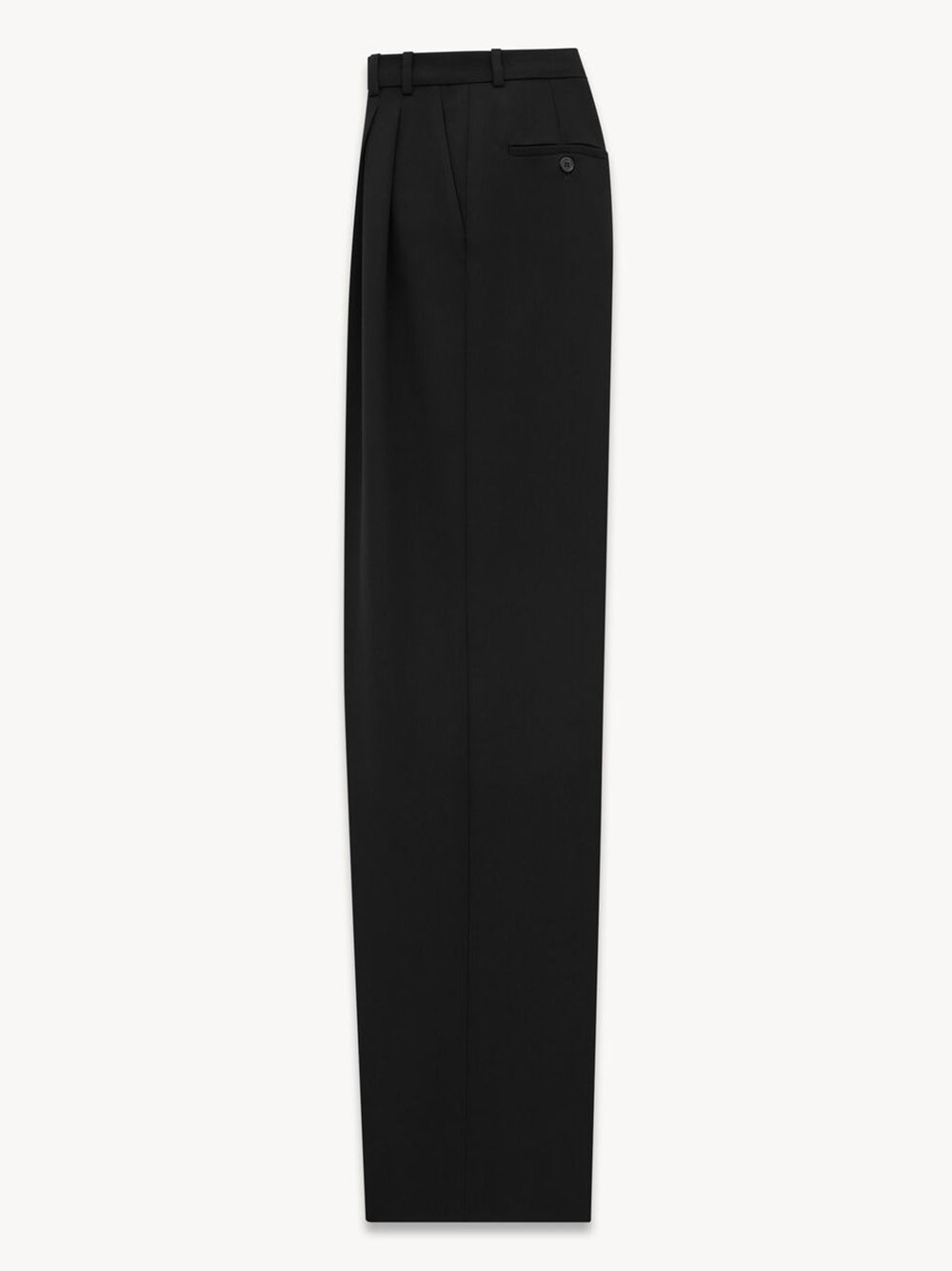 Saint Laurent Wide-leg Trousers In Grain De Poudre