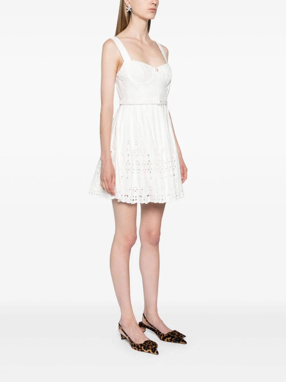 SELF PORTRAIT Broderie Mini Dress