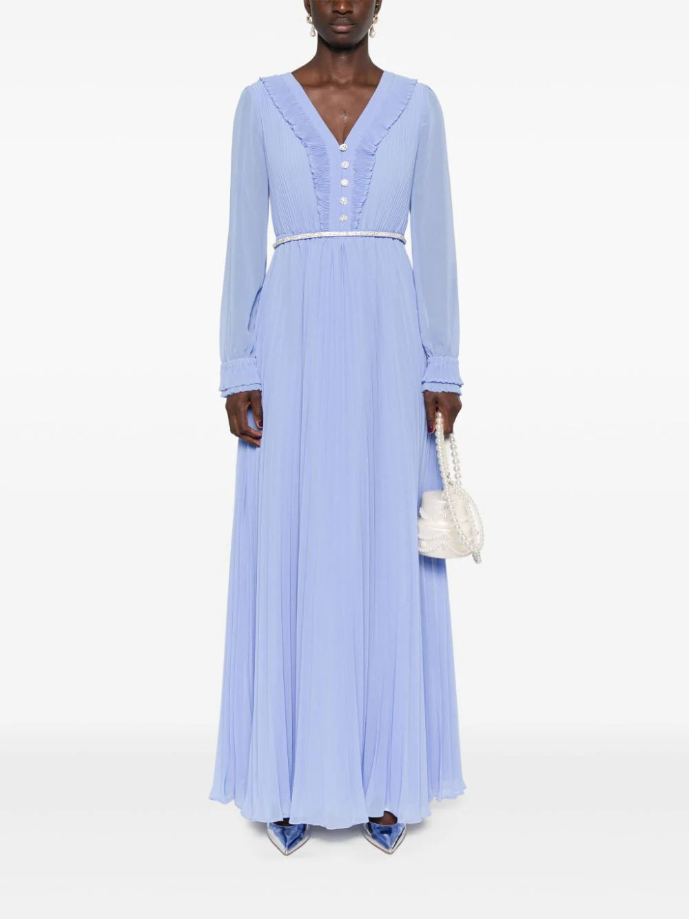 SELF PORTRAIT Chiffon Maxi Dress