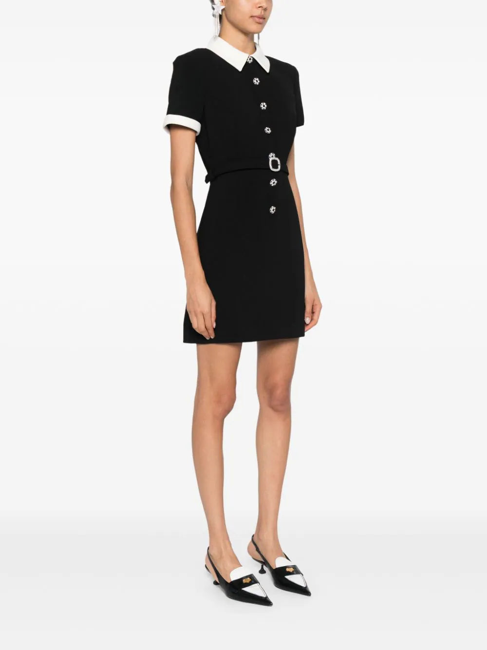 SELF PORTRAIT Contrast Mini Dress