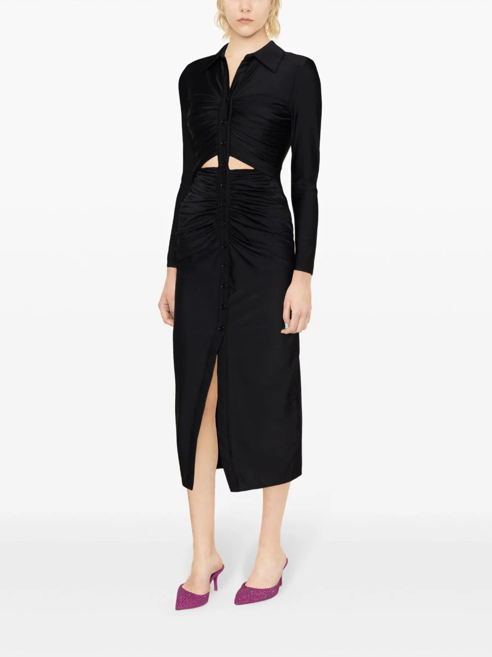 SELF PORTRAIT Cut Out Midi Dress