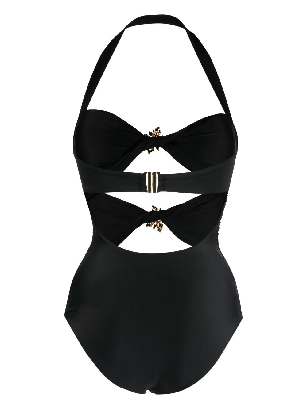 SELF PORTRAIT Cutout Halter Swimsuit