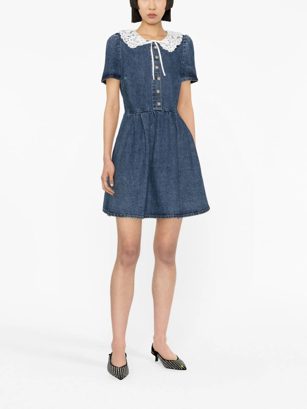 SELF PORTRAIT Denim Mini Dress