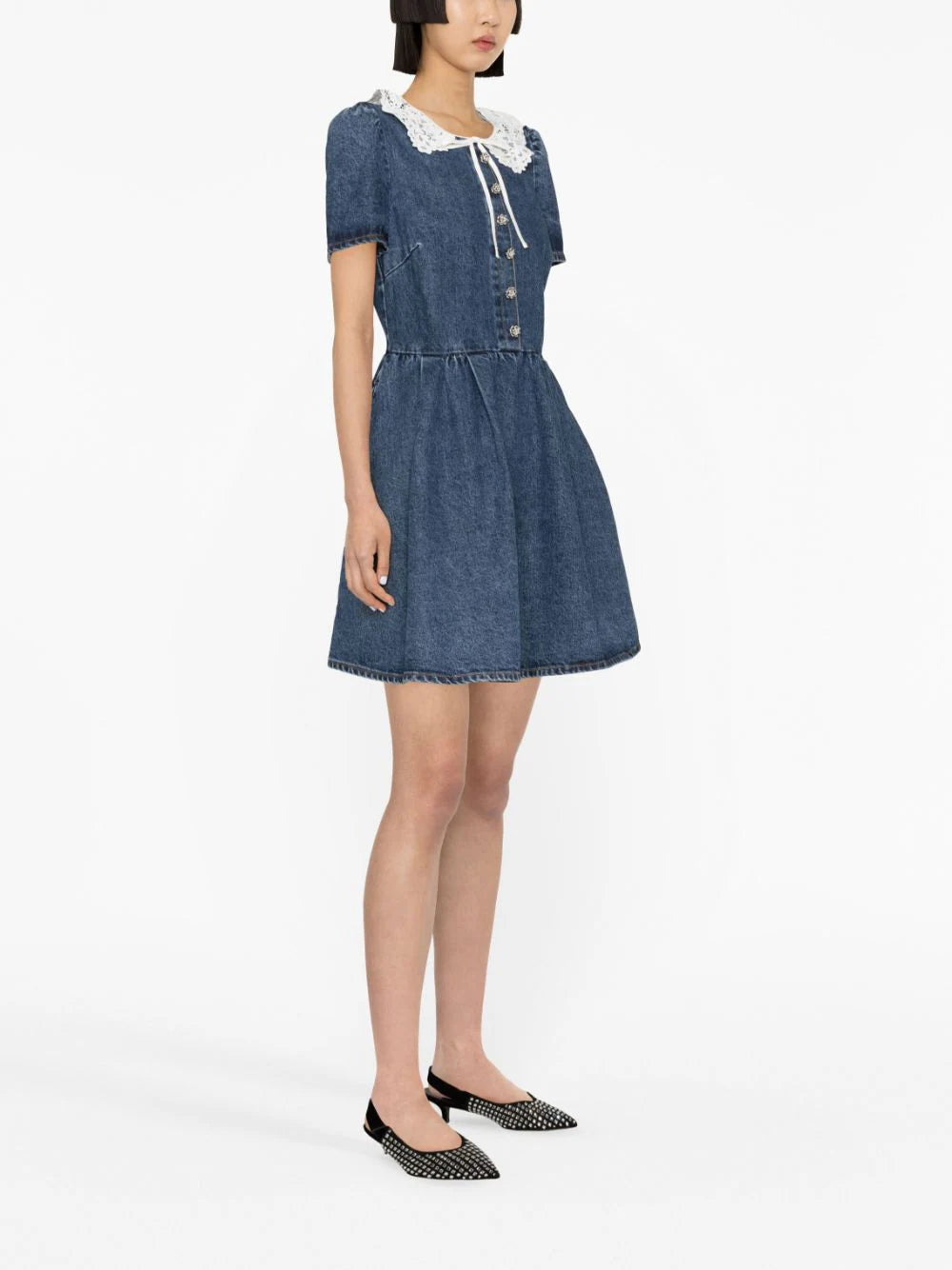 SELF PORTRAIT Denim Mini Dress