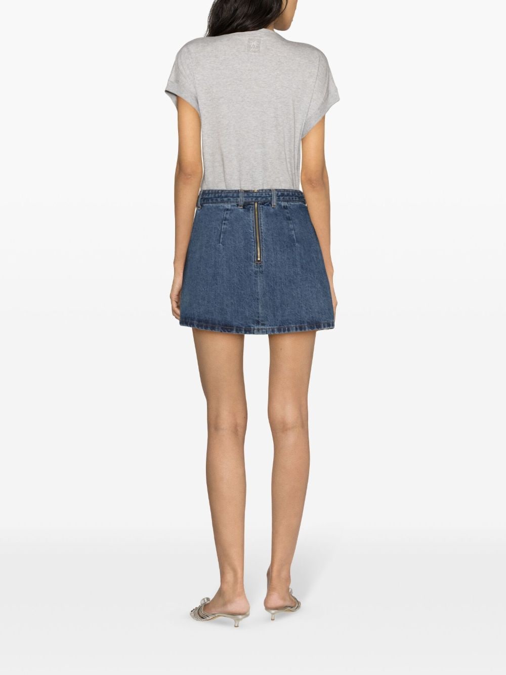 SELF PORTRAIT Denim Mini Skirt