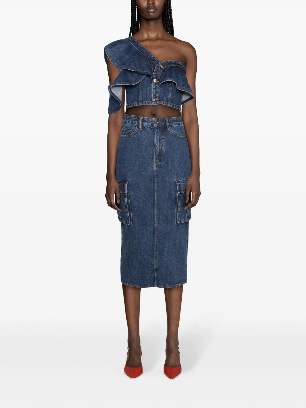 SELF PORTRAIT Denim Top