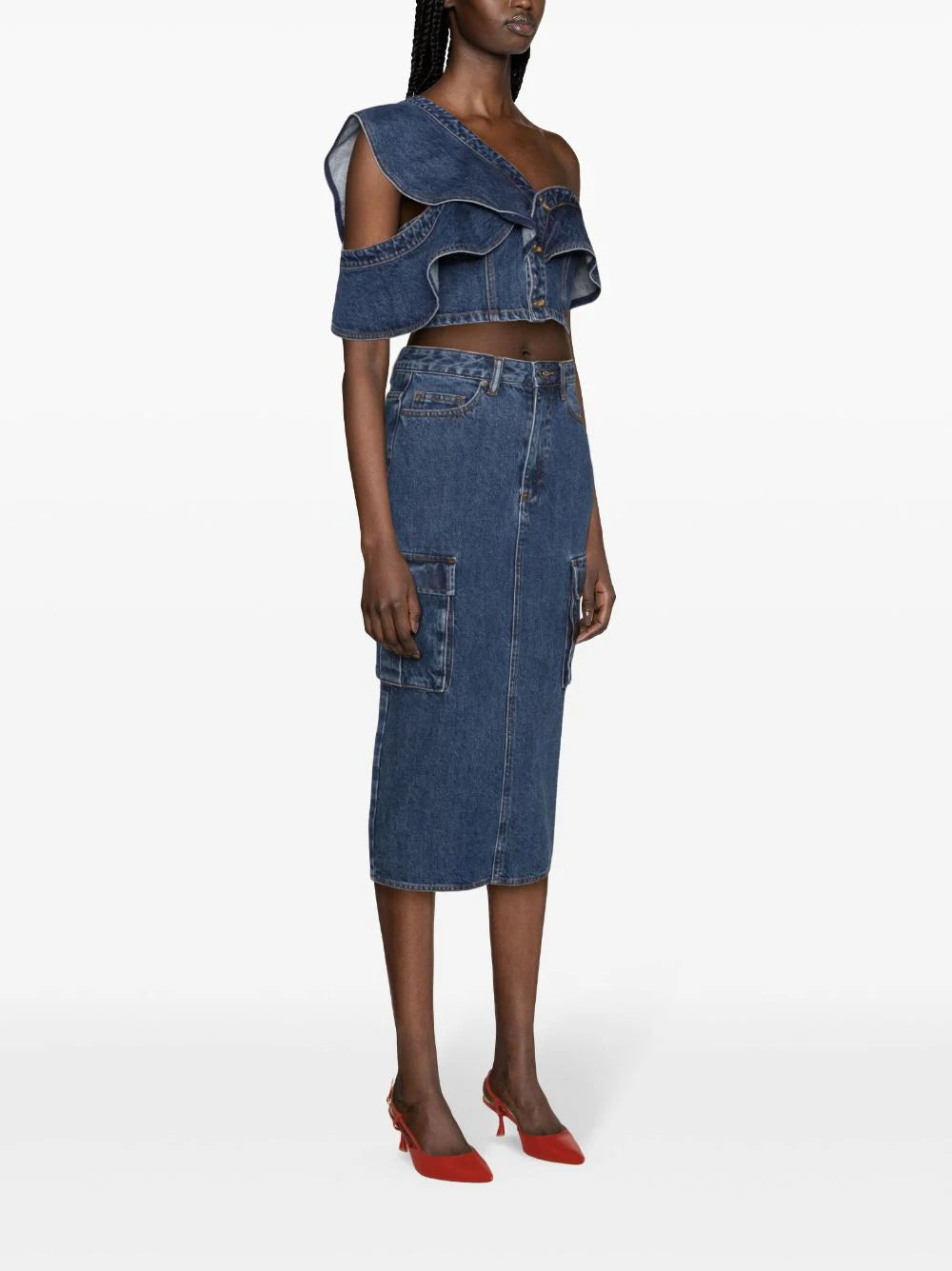 SELF PORTRAIT Denim Top