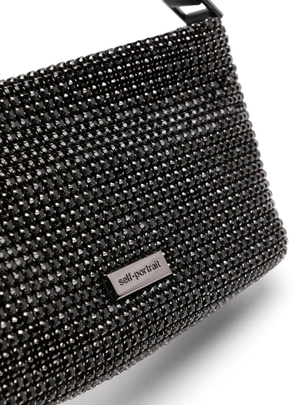 SELF PORTRAIT Diamante Small Hobo Bag