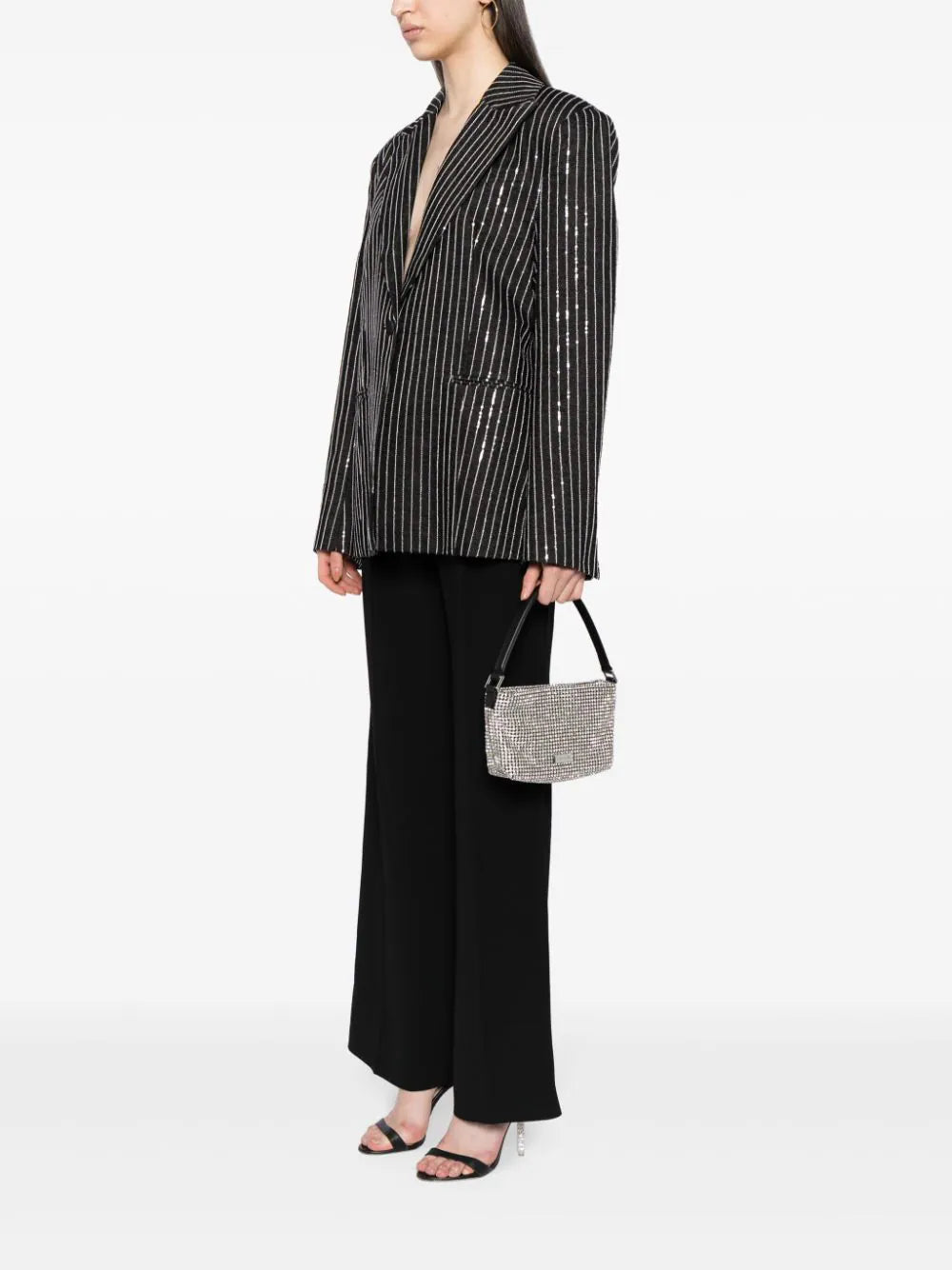 SELF PORTRAIT Diamante Small Hobo Bag
