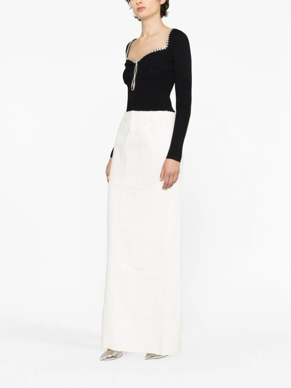 SELF PORTRAIT Diamante Top