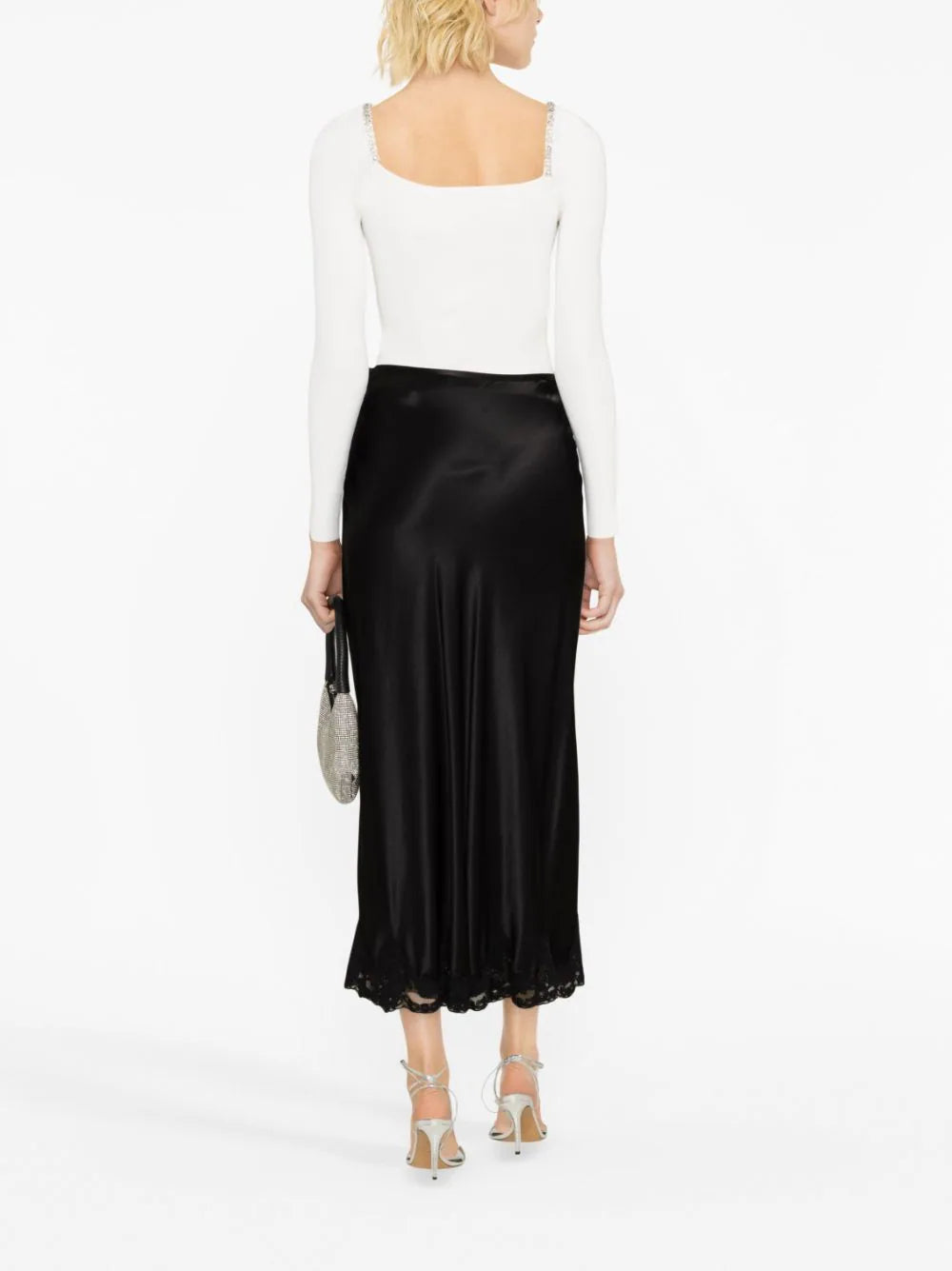 SELF PORTRAIT Knit Diamante Top