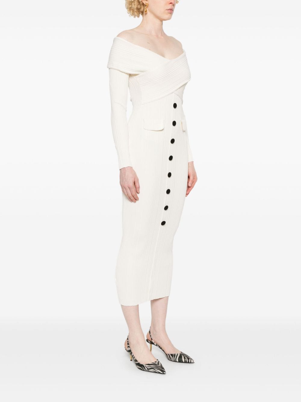 SELF PORTRAIT Knit Midi Dress