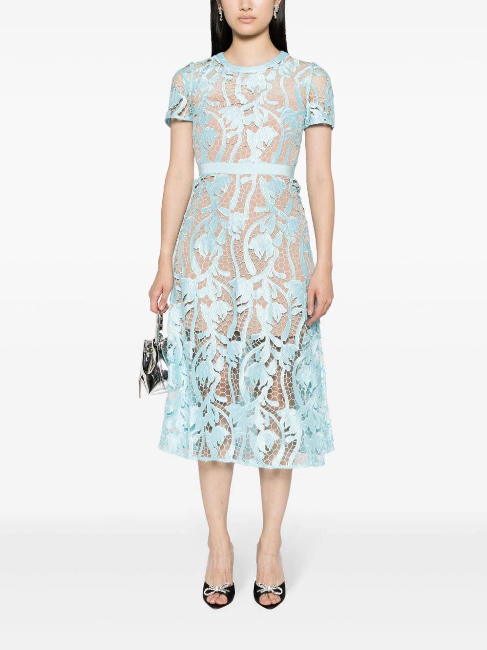 SELF PORTRAIT Lace Midi Dress