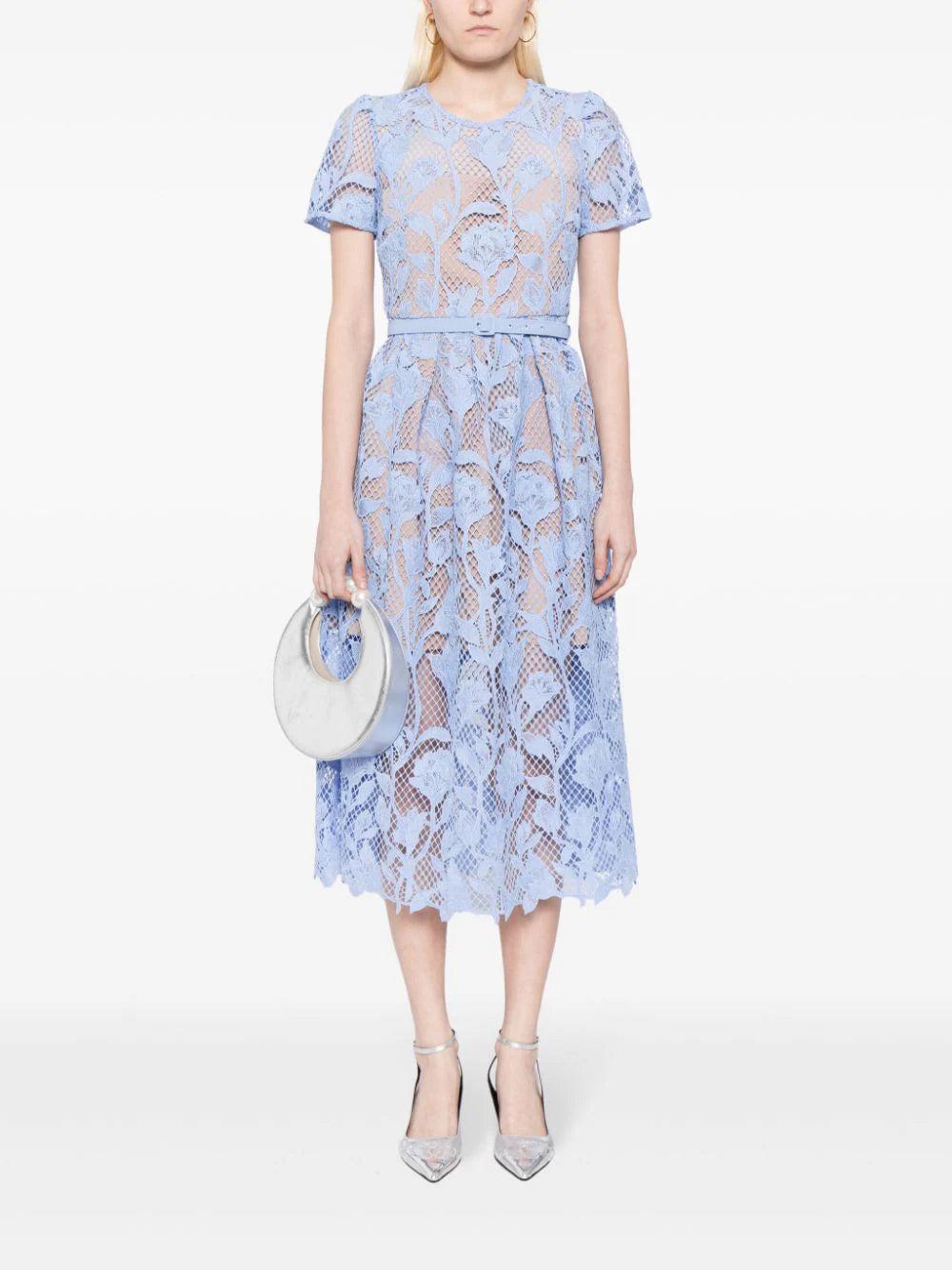 SELF PORTRAIT Lace Midi Dress