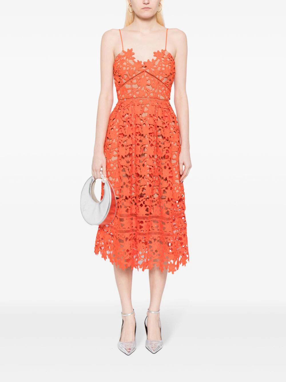 SELF PORTRAIT Lace Midi Dress