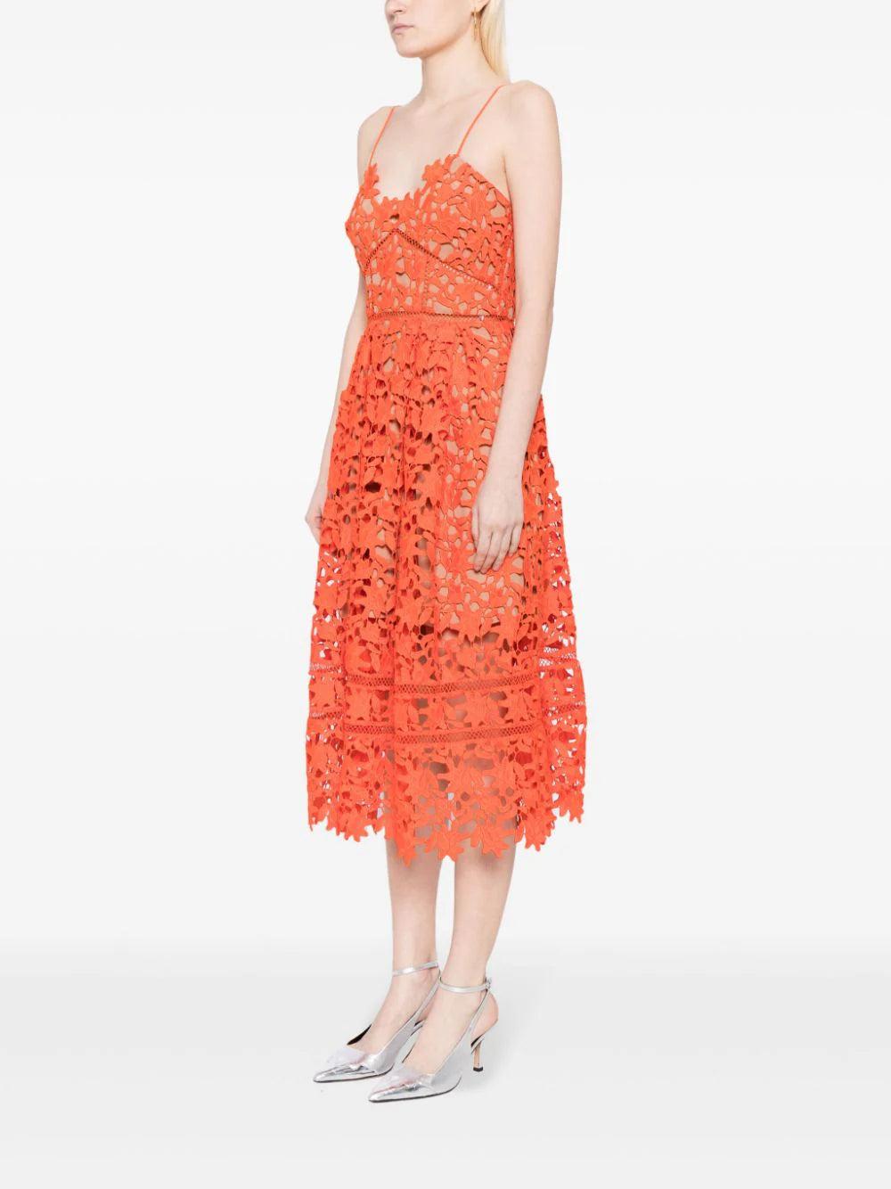 SELF PORTRAIT Lace Midi Dress