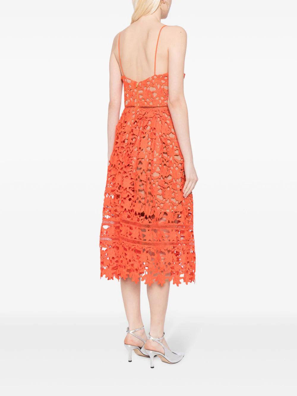 SELF PORTRAIT Lace Midi Dress