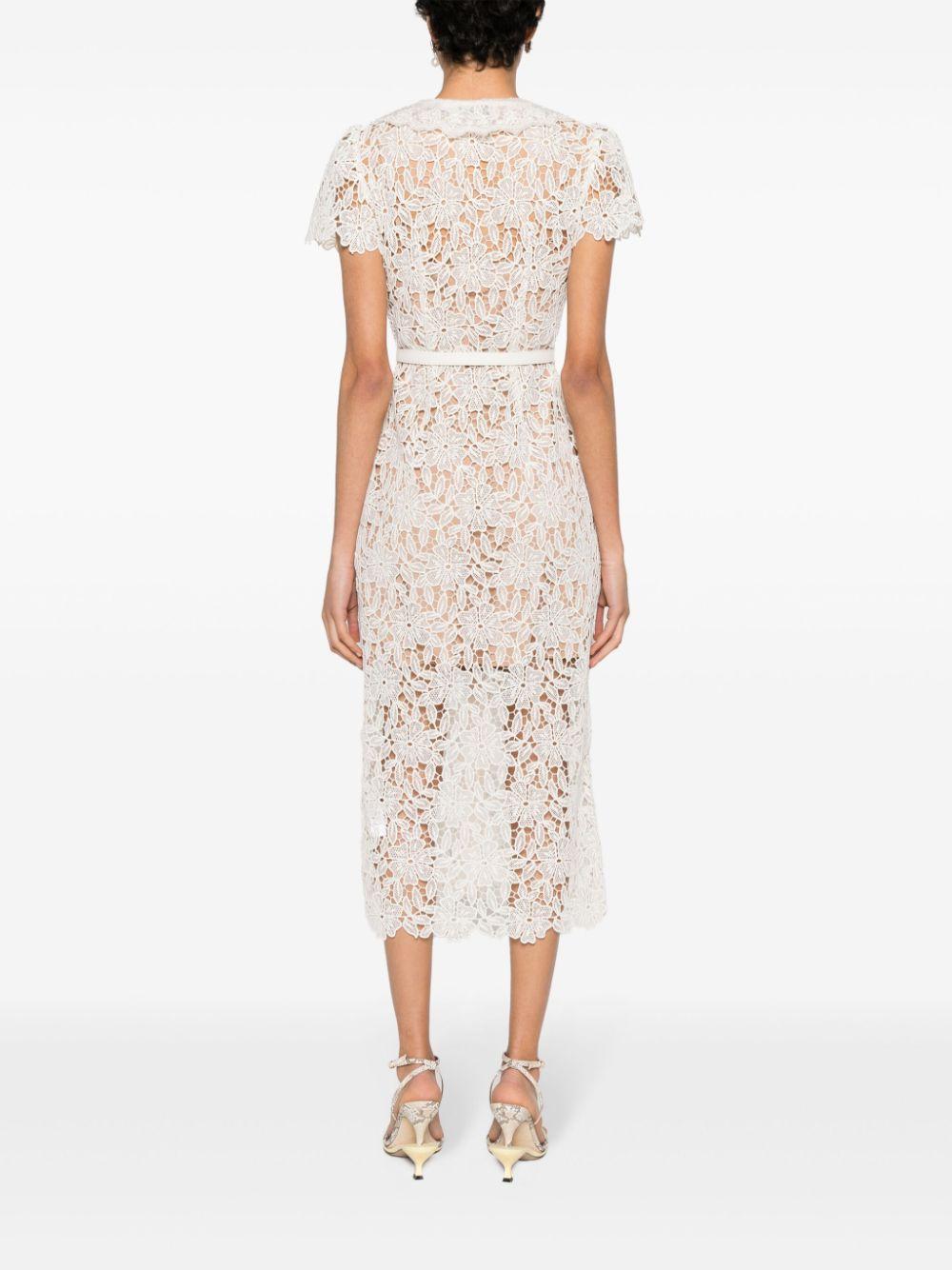 SELF PORTRAIT Lace Midi Dress