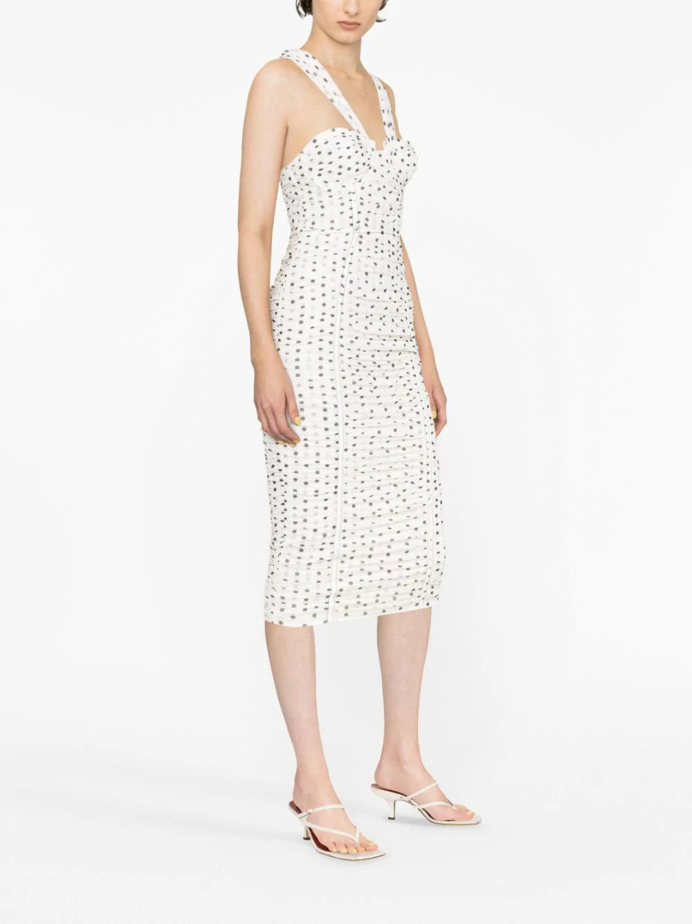 SELF PORTRAIT Polka Dot Midi Dress