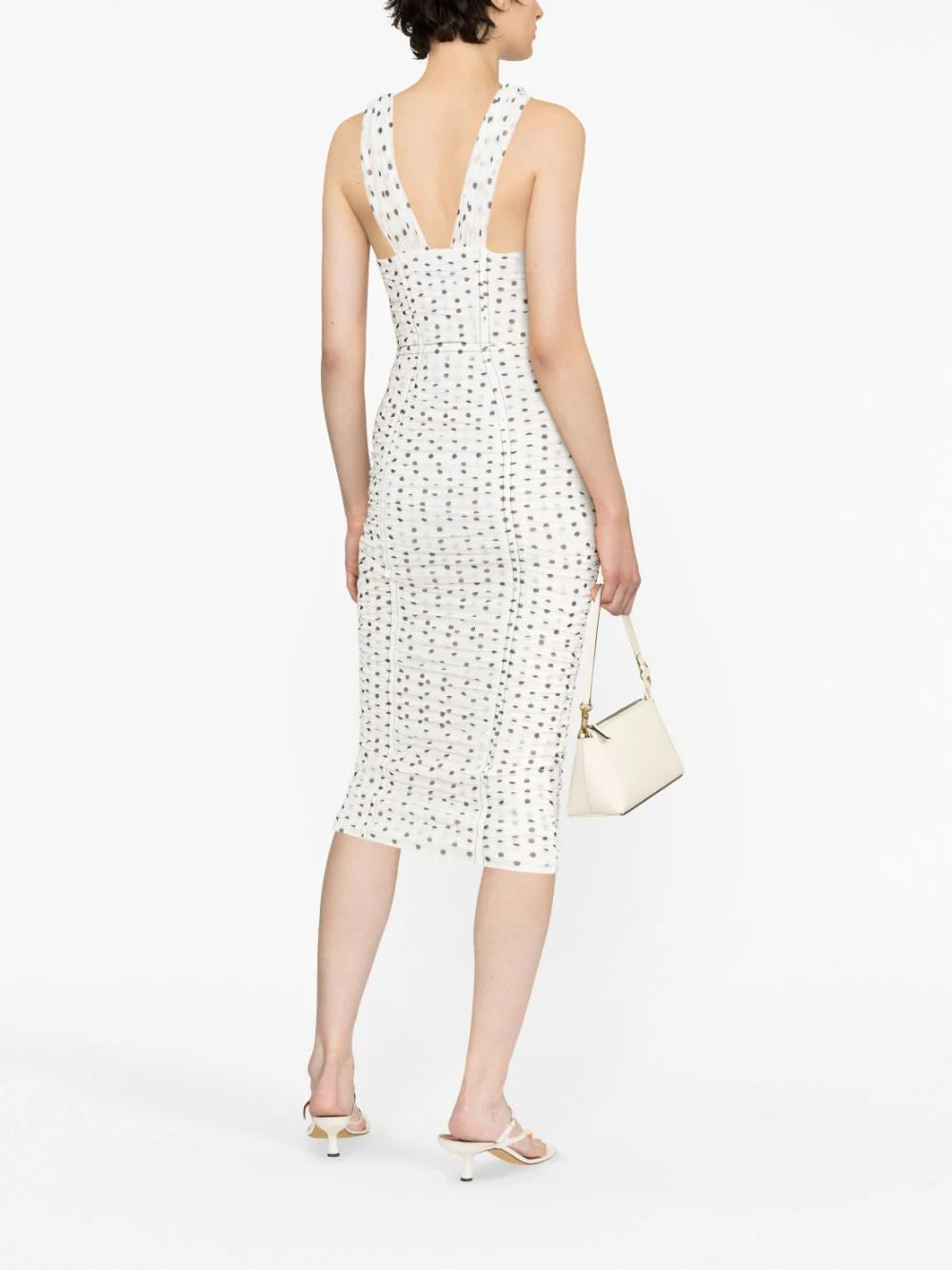 SELF PORTRAIT Polka Dot Midi Dress