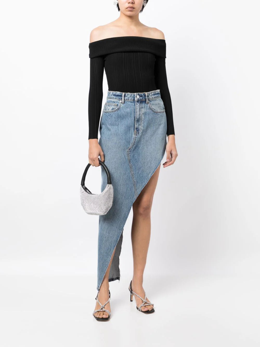 SELF PORTRAIT Ribbed Knit Top