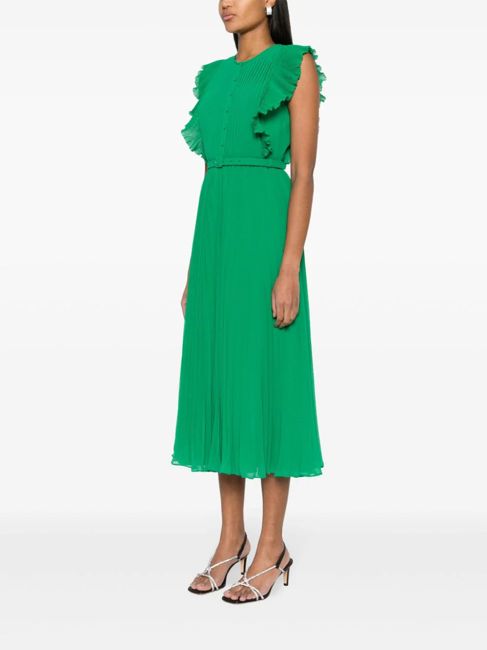 SELF PORTRAIT Ruffle Midi Dress