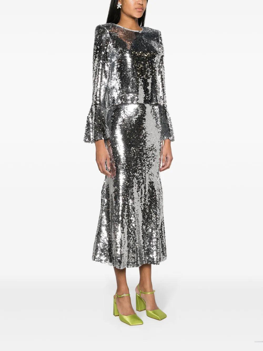 SELF PORTRAIT Sequin Top