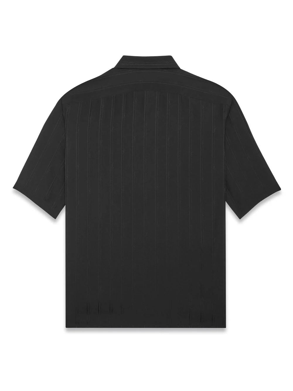 Saint Laurent Shirt In Matte And Shiny Cassandre Striped Silk