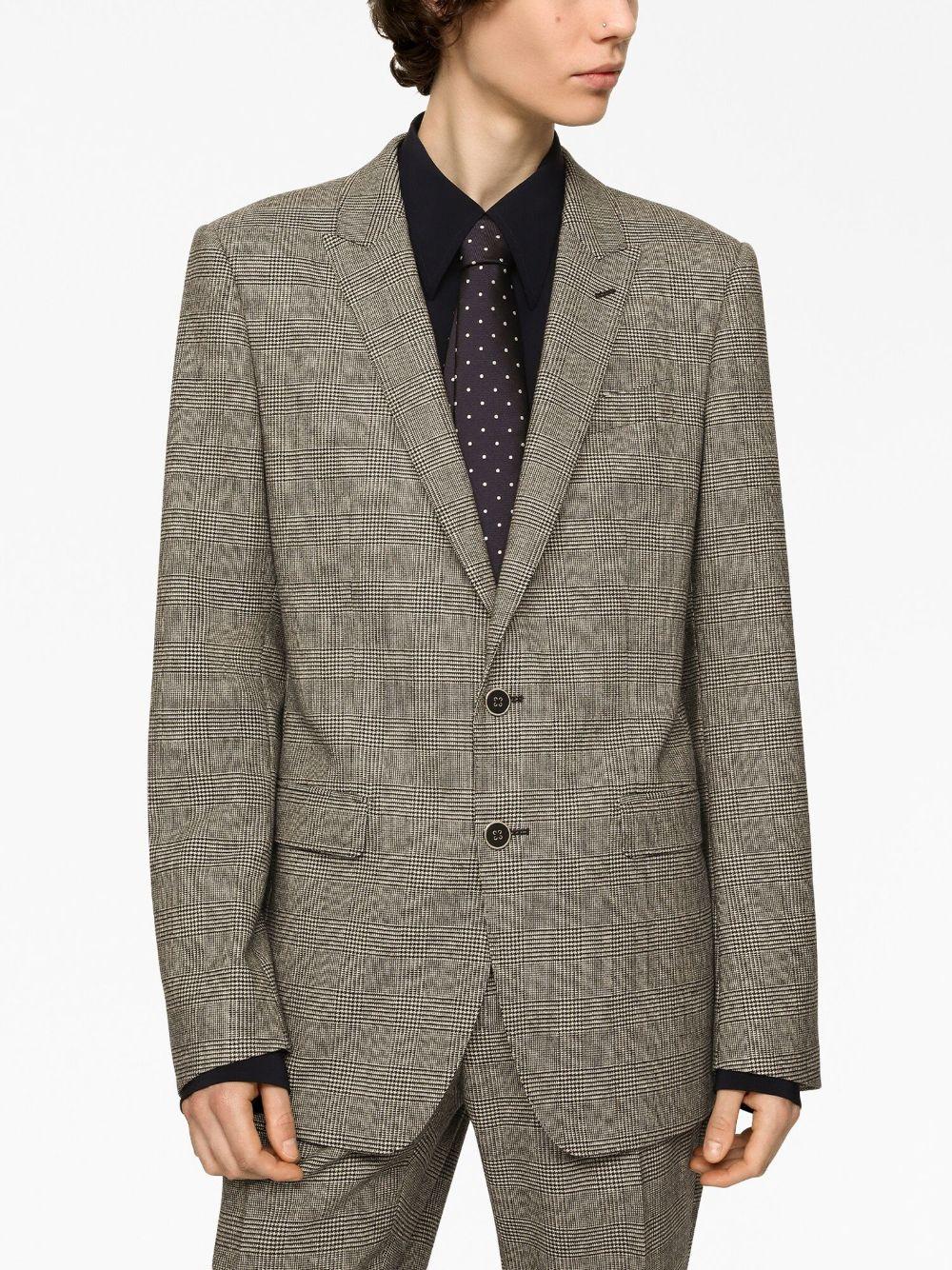 Dolce & Gabbana Single-breasted Suit In Prince Of Wales Check