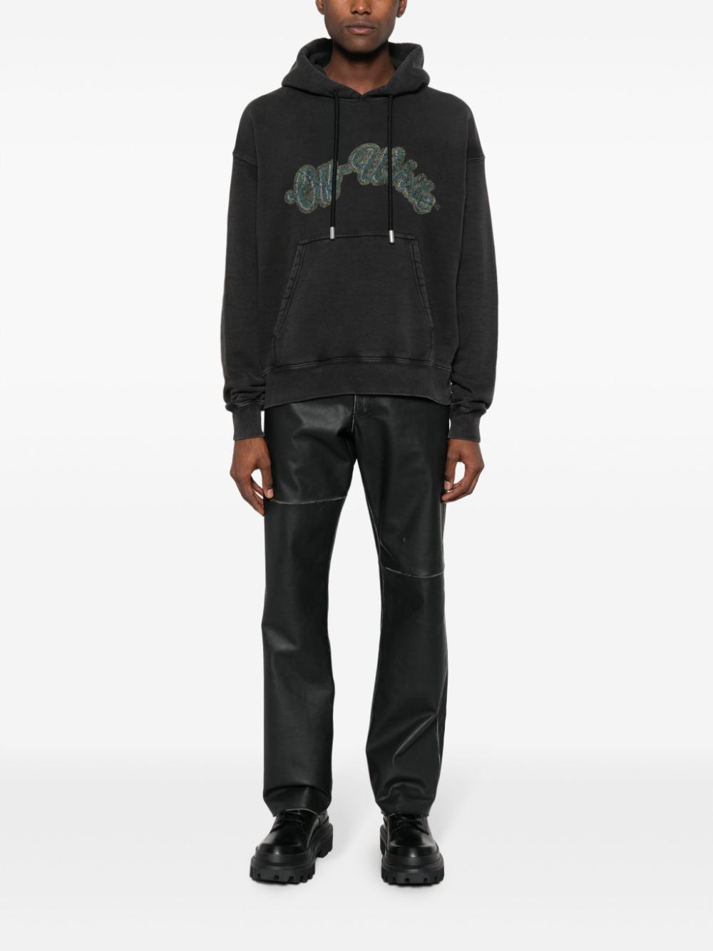 OFF-WHITE Skate Sweatshirt With Hood And Bacchus Graphics