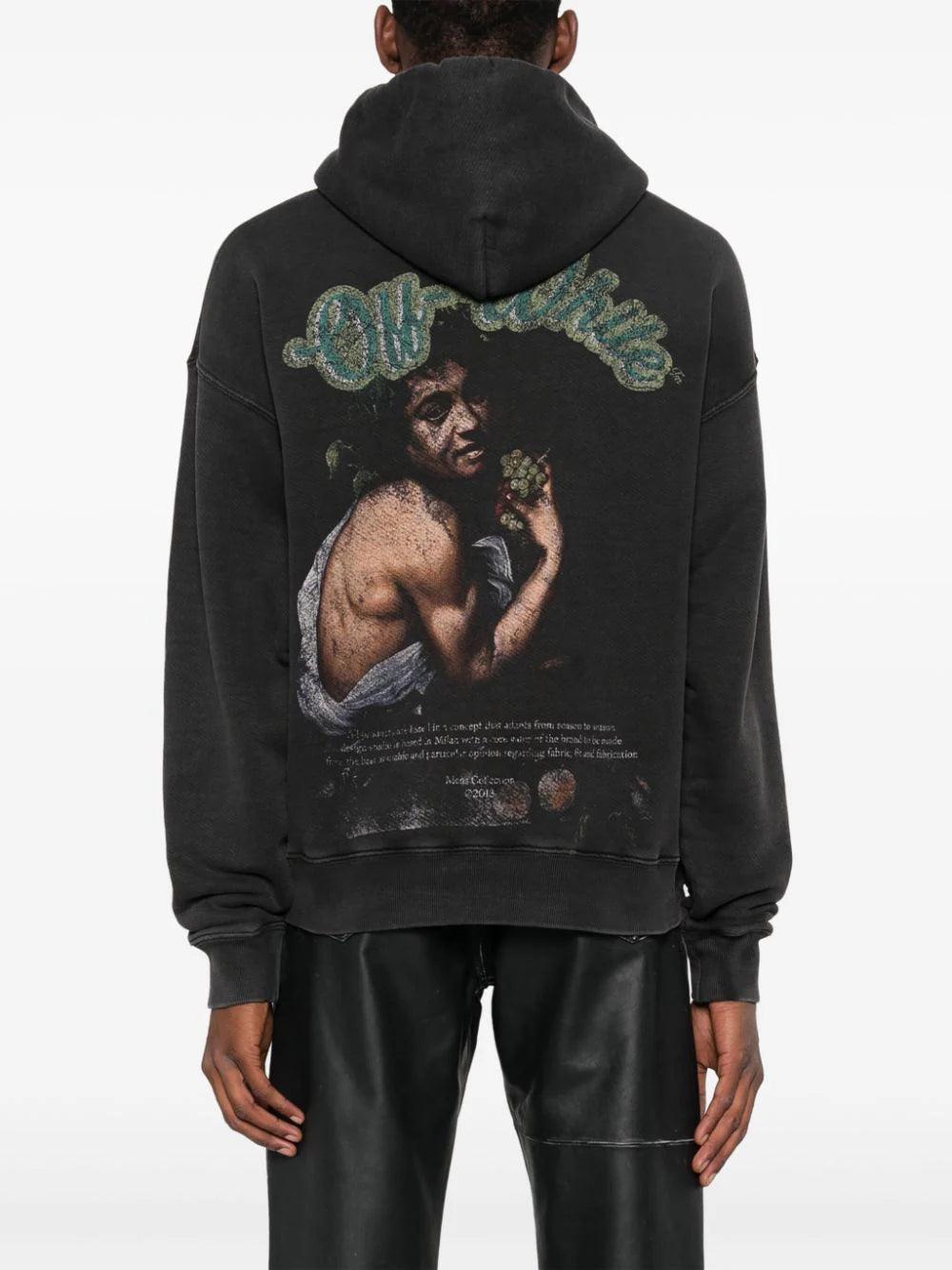 OFF-WHITE Skate Sweatshirt With Hood And Bacchus Graphics