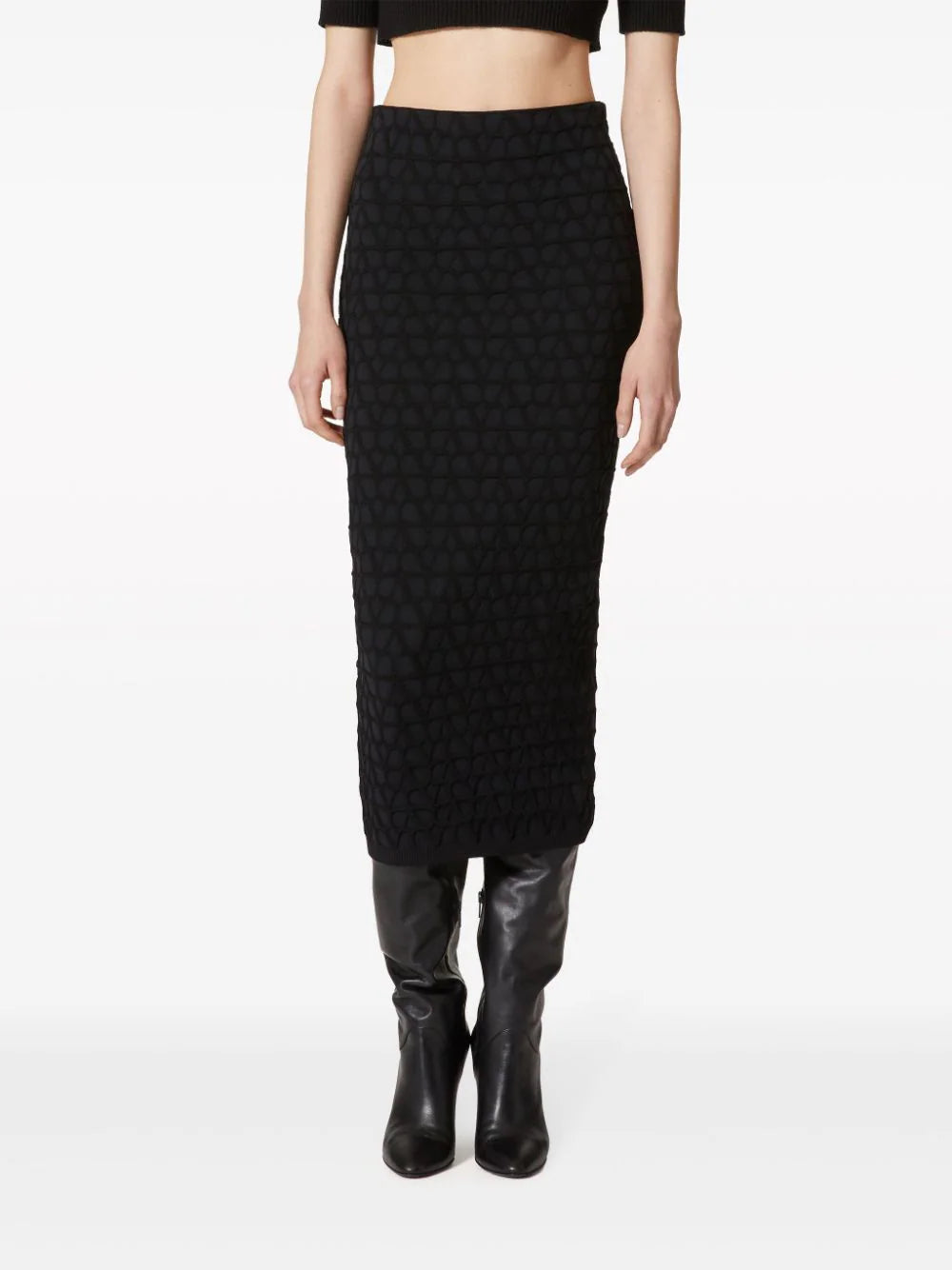 Valentino Garavani Skirt In Stretched Viscose Toile Iconographe
