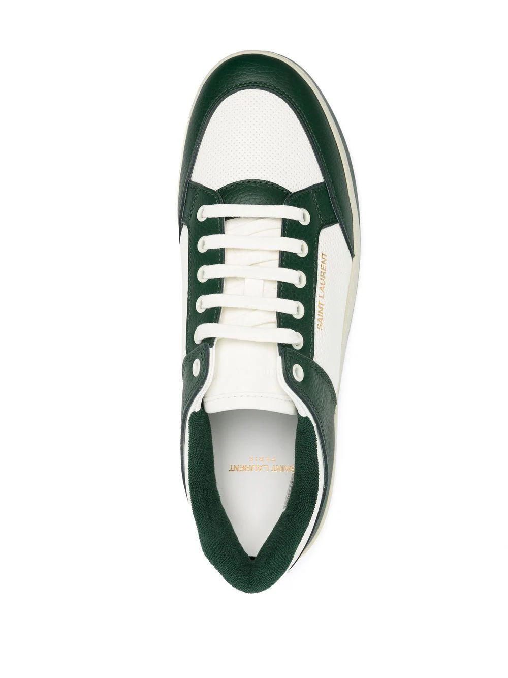 Saint Laurent Sl/61 Low Sneakers In Perforated Leather