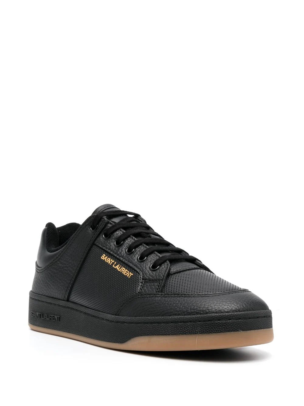 Saint Laurent Sl/61 Low Sneakers In Perforated Leather
